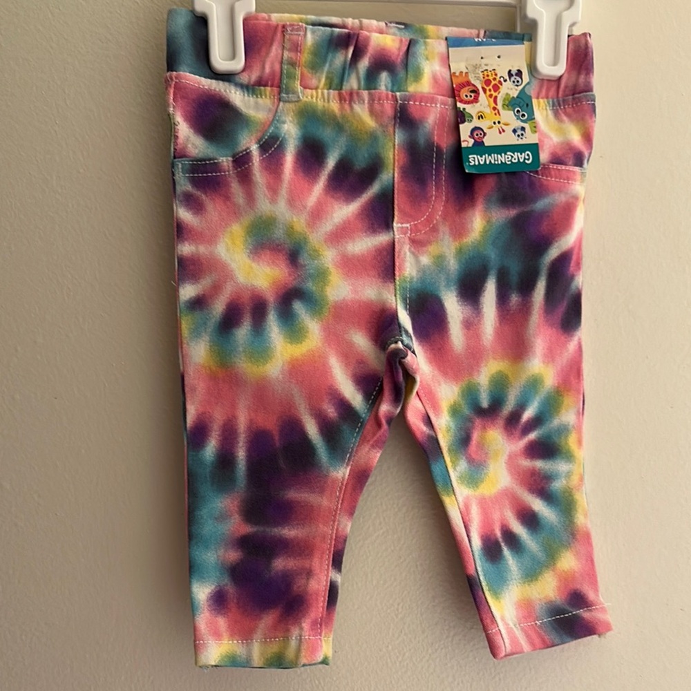 Garanimals Pink and Blue Tie-Dye Leggings